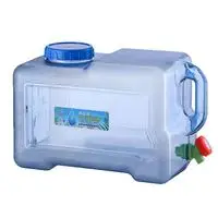Новое 24L PC Бочкообразное ведро для воды Квадратная бутылка для походов на открытом воздухе аксессуары для пикника ведро с краном для воды для кемпинга - Цвет: 18L