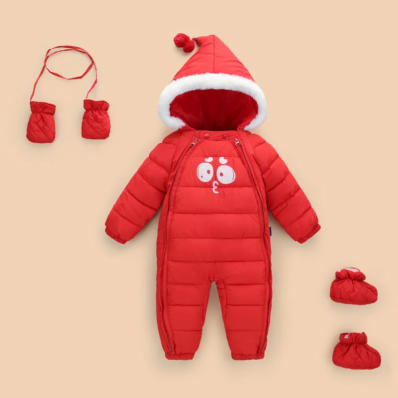 OkayMom/теплая зимняя одежда с капюшоном для новорожденных; комбинезоны для малышей; зимние пальто; одежда для малышей; перчатки; обувь; зимний комбинезон; парки; одежда