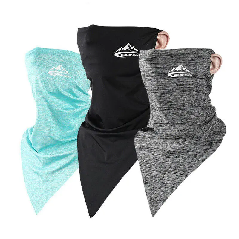

Breathable Ice Silk Anti-UV Neck Cover Cycling Sweat Absorption Face Mouth Cover Motorcycle Bandana Summer Outdoor Scarf