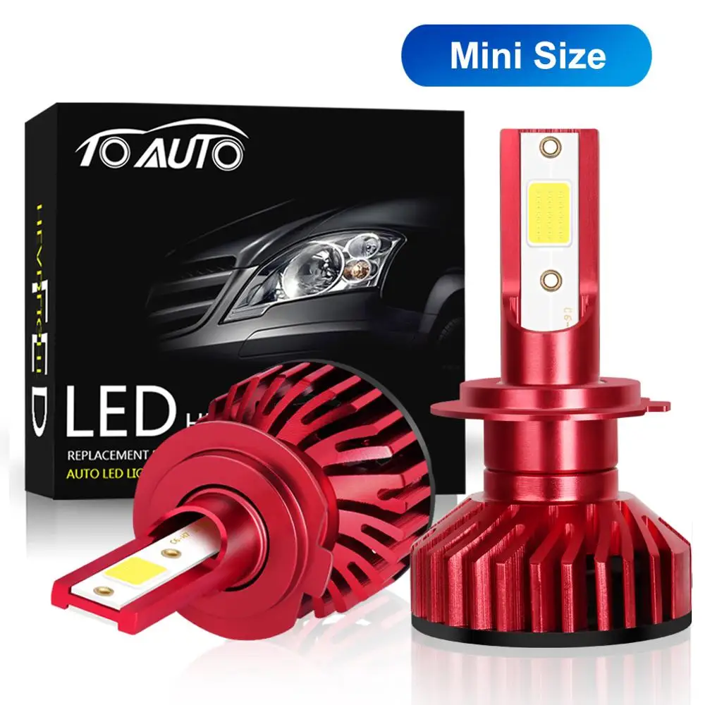 

2pcs H27 880 881 LED Mini H1 H3 H7 H4 LED H8 H11 HB3 9005 HB4 9006 Bulbs Car Lights 10000LM 50W Auto Lamp 12V
