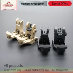 2021 New Folding Tactical Flip up Sight Rear Front Sight Mount Transition Backup Iron Sight Rapid Rifle RTS Sight Hot for Water