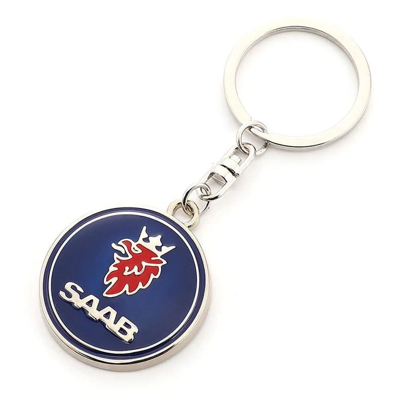 Hohe Qualität Metall Auto Logo Schlüsselbund Schlüsselbund Auto Abzeichen  Schlüssel Kette Schlüssel Ring Keyfob Für SAAB SCANIA Aero X 9-3 9-5 9-7X  Styling - AliExpress