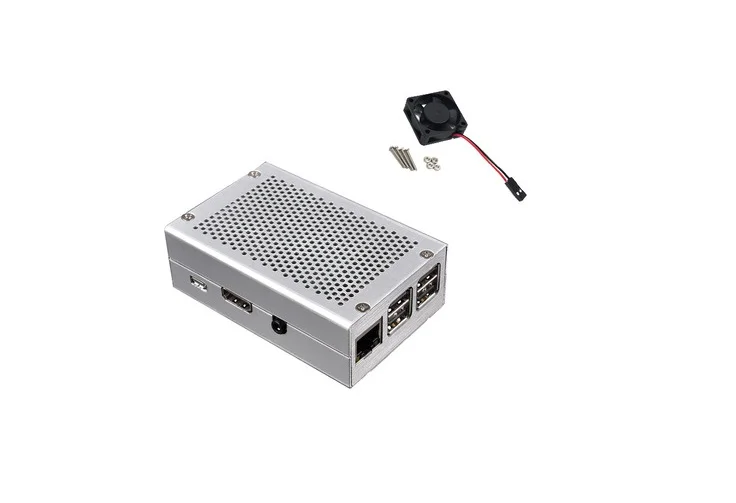Для Raspberry Pi 3 чехол алюминиевый чехол серебристый металлический корпус совместим с Raspberry Pi 3 Model B 3B Plus