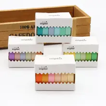 6 рулонов/набор, Маскировочная лента для коллажей 6 рулонов/набор, Маскировочная лента для коллажей