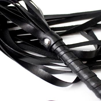 45cm Pu Leather Sex Spanking Tassel Whip Slap Body Strap Beat Lash Flog Tool Fetish Adult Slave Sm Game Toy For Couple Men Women 3