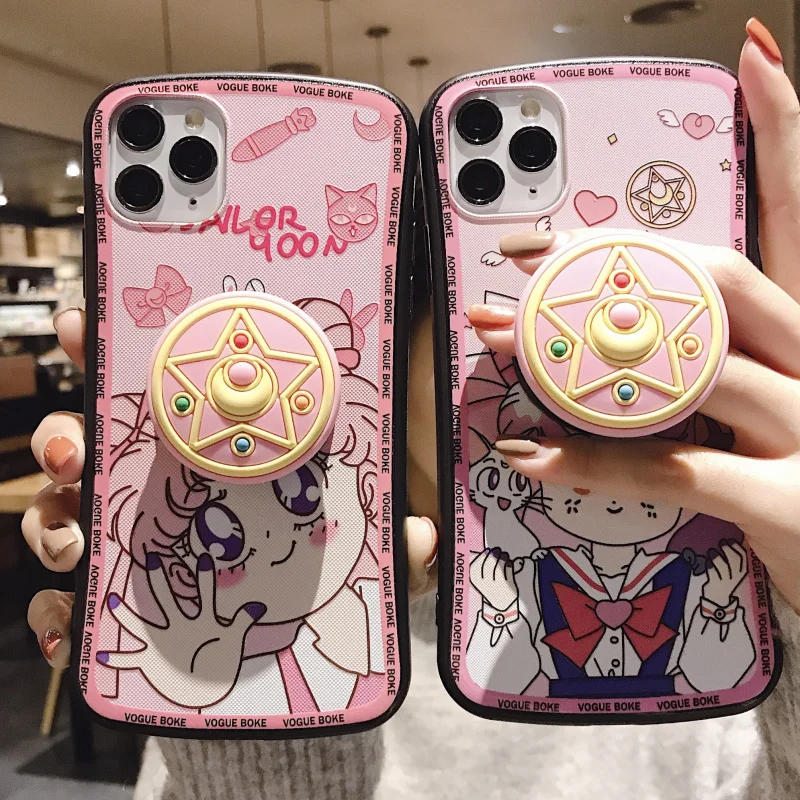 Чехол для iPhone 11Pro Max милый чехол с изображением Сейлор Мун X XR XS 6 6S 7P 8 plus 11pro