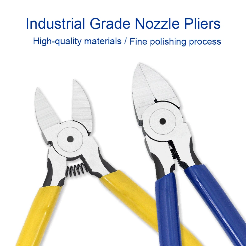 xintylink Diagonal Cutting Pliers 5 6 Inch Wire Stripping Tool Cutter Cable Burrs plastic Nipper Electricians DIY Repair Hand 4