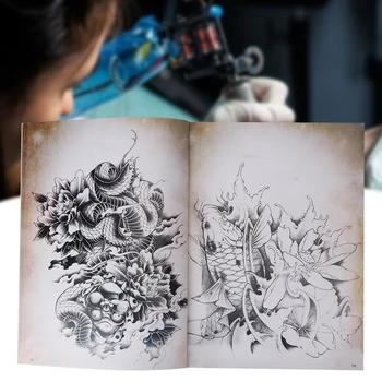 

39 Pages Exquisite Pattern Tattoo Book Body Tattoo Practice Template Book Accessory Microblading Permanent Make up Tattoo Supply
