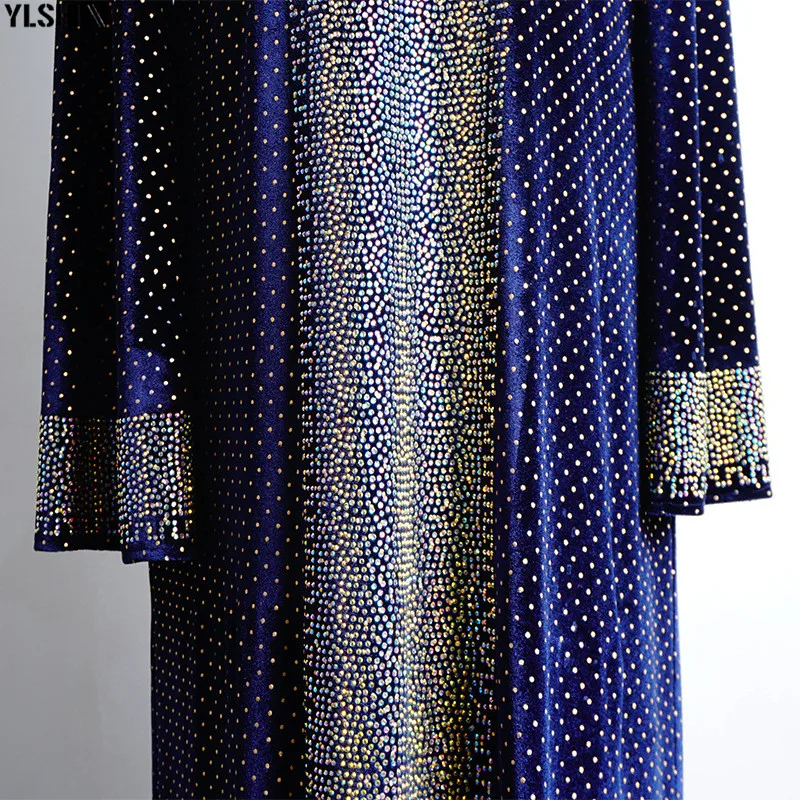 Plus Size African Dresses for Women Bazin Boubou Robe Africaine Femme Clothes Dashiki Long Abayas Muslim Dress Africa Clothing 17