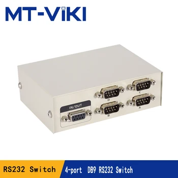 

MT-Viki 4 Port DB9 RS232 Switch Serial COM Device Console Printer Sharing Selector Controller 232-4