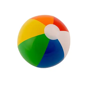

30Cm Color Inflatable Ball Children'S Play Water Polo 6 Color Beach Toy Ball Beach Ball Colorful