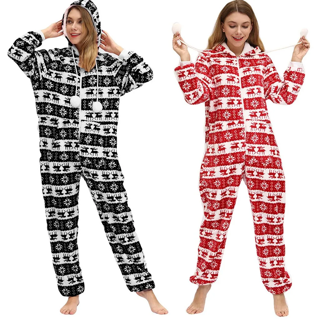 christmas jumpsuit pajamas