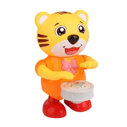 Tigre chantant et dansant, jouet pour enfants, téléphone clignotant, tambour, jouets musicaux, cadeau, 2022 