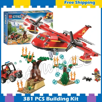 

381pcs City Arctic Burger Bar Fire Rescue Plane Buggy Tree with burrow 11214 Model Building Block Toy Compatible with Lago