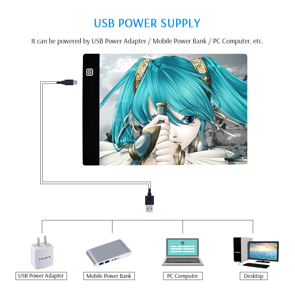 

A4 LED Drawing Tablet Digital Graphics Pad USB LED Light Box Copy Board Electronic Art Graphic Painting Writing Table