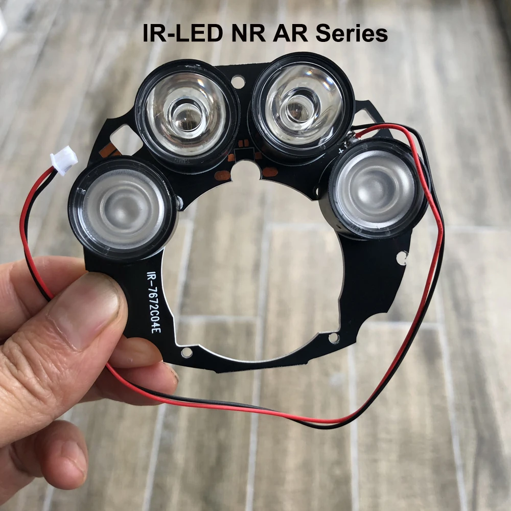 

Infrared Array LED Light 4x 850nm Camera Spot LED Light Board IR illumination Module Night Vision for CCTV IP Camera AHD Camera