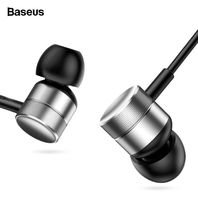Baseus H04 Wired Earphone For Phone iPhone Xiaomi Samsung Huawei Headset In-Ear Earphone With Mic In Ear Buds Earbuds Earpiece