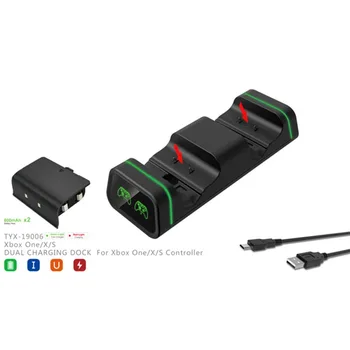 

Fosmon XBOX ONE / ONE X / ONE S Controller Charger [ Dual Slot ] High Speed Docking / Charging Station with 2 X 800 mAh