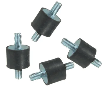 

4pcs M8 Rubber Shock Absorber Isolator Mounts Bobbins For Diesel Gasoline Engine