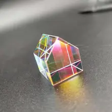 Оптическое стекло, Цветовая призма, куб, равнинная, призмы, креативная каюта, квадратная форма, призмы, радужная линза, светильник, подарок