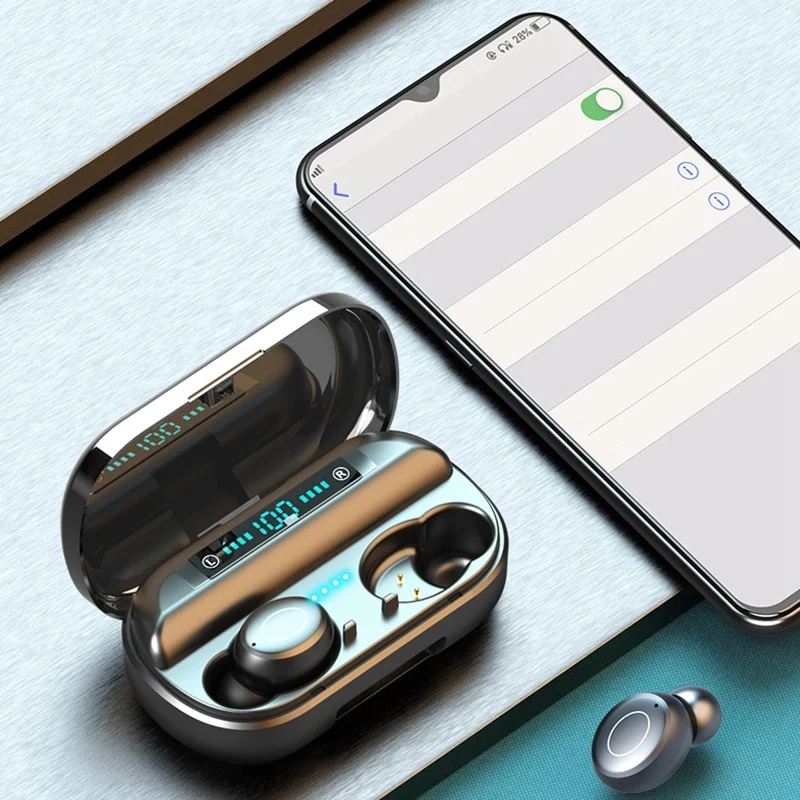 FULL-V9 Bluetooth 5,0 гарнитура TWS беспроводные наушники мини наушники стерео наушники