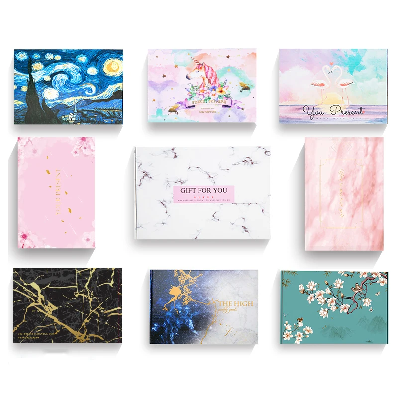 

Color packaging box custom size pattern Gift Display Box