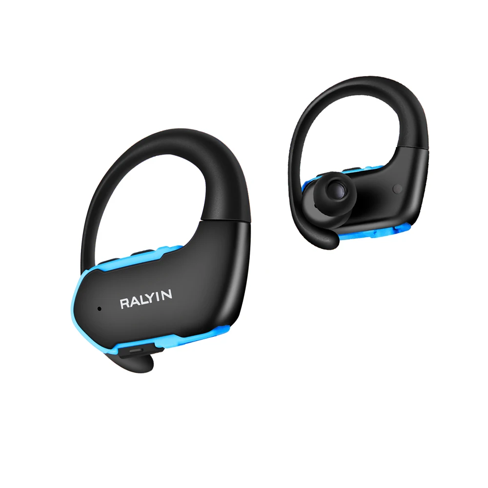Blue Ralyin M9 TWS Bluetooth наушники настоящие беспроводные наушники 10 часов музыки bluetooth 5,0 беспроводные наушники спортивные наушники с защитой от пота - Цвет: Blue