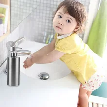 1 шт. дозатор мыла из нержавеющей стали с насосом дезинфицирующее средство для рук в бутылке эмульсии приспособление для ванной комнаты оборудование для ванной комнаты H99F