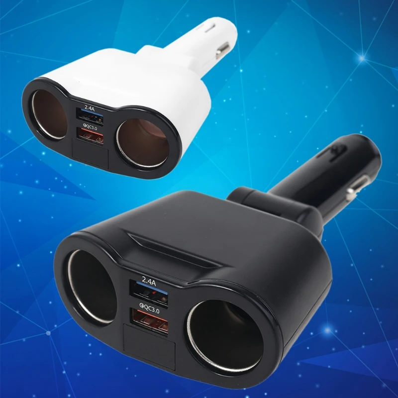 12V 24V ڵ 2    й, QC3.0  USB , LED а, ޴ ȭ º GPS SUV Ʈ