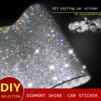 

E-FOUR Car Drill Decoration Sticker Diamond Sharp Cutting DIY Interior Stick Ornament Car Styling Modification Accessories Cars