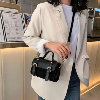 

Retro Scrubs Leather Cross Body Bag For Women 2019 Handbags New Women Messenger Bag Fashion Chain Shoulder Bag #15