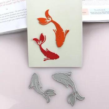 

DUOFEN METAL CUTTING DIES Chinese New Year fish means surplus for the new year stencil DIY Scrapbook Paper Album 2020 new