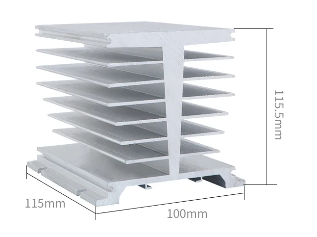 dissipador de calor aluminio ssr radiador 03