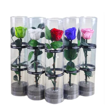 

4-5CM head,Grade A Natural Preserved a single rose flower,Real Eternal rose for Wedding Party home Decoration,Display Flower