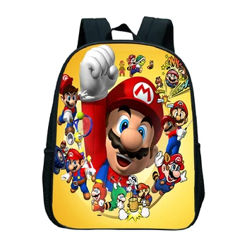 

Hot Sale Super Mario Bro Backpack Boys Children Mini Book Mochilas Beautiful Printing Pattern Kids Kindergarten Rucksack