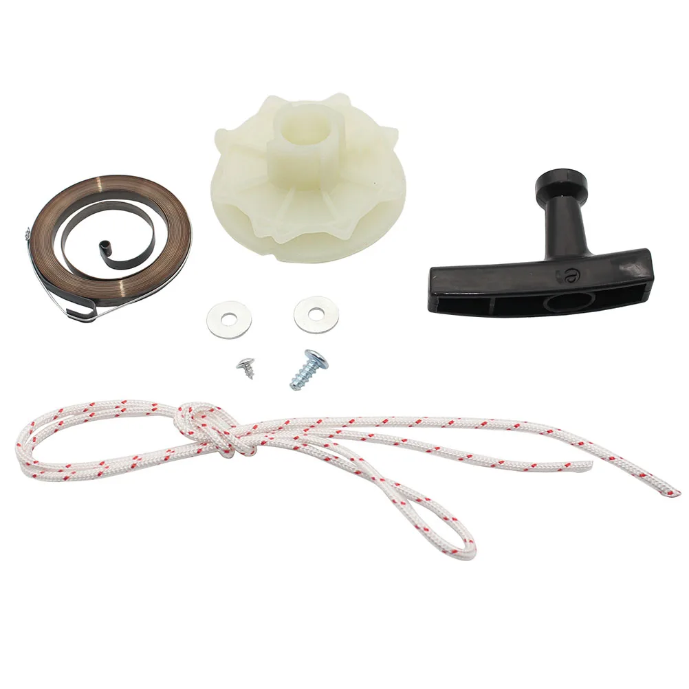 

Recoil Spring+Starter Pulley+Starter Handle+Rope Kit For Craftsman 944411370 944411371 944411372 944411420 944411421 944411422