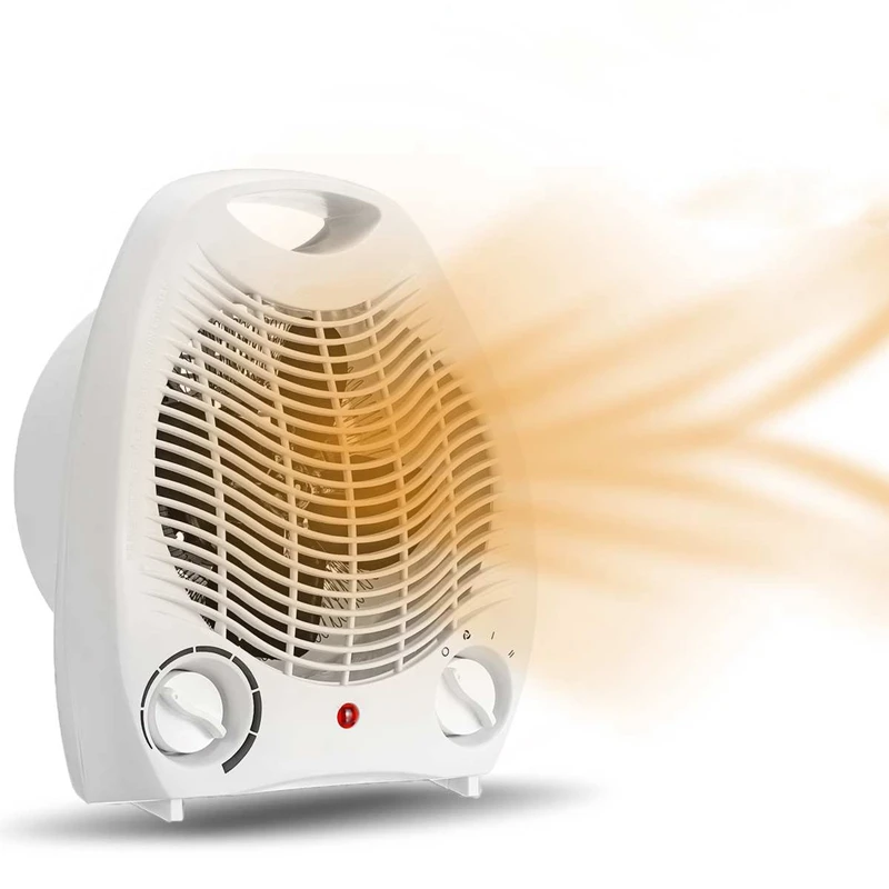

2000W Household Electric Fan Heater Three Heat Settings Warm Air Blower Automatic Overheat Protection with Flame-Retardant Shell