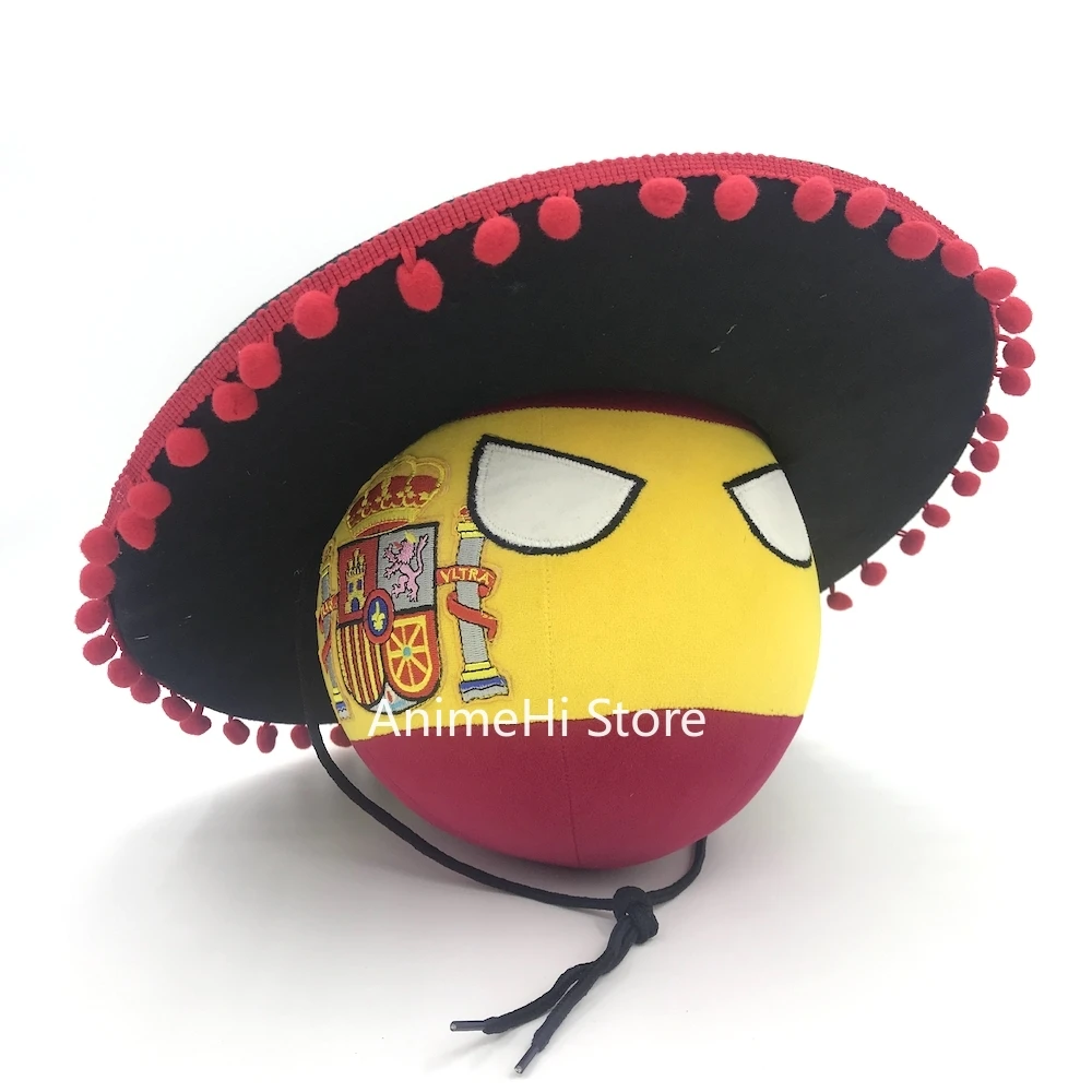 Плюшевые игрушки Polandball Королевство Испания мяч и Морион шлем сомбреро кукла ESP