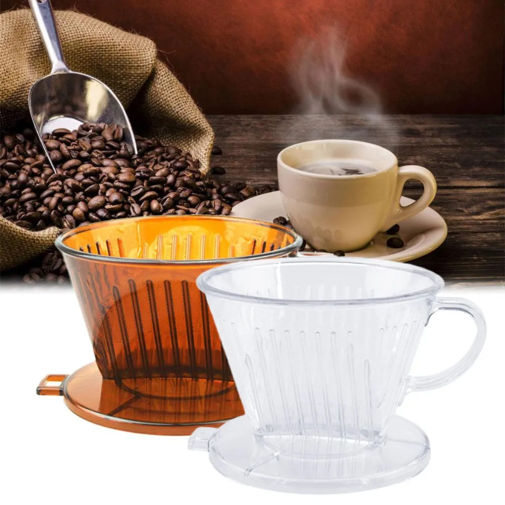 pp resin coffee filter cup coffee drip bowls manually follicular
