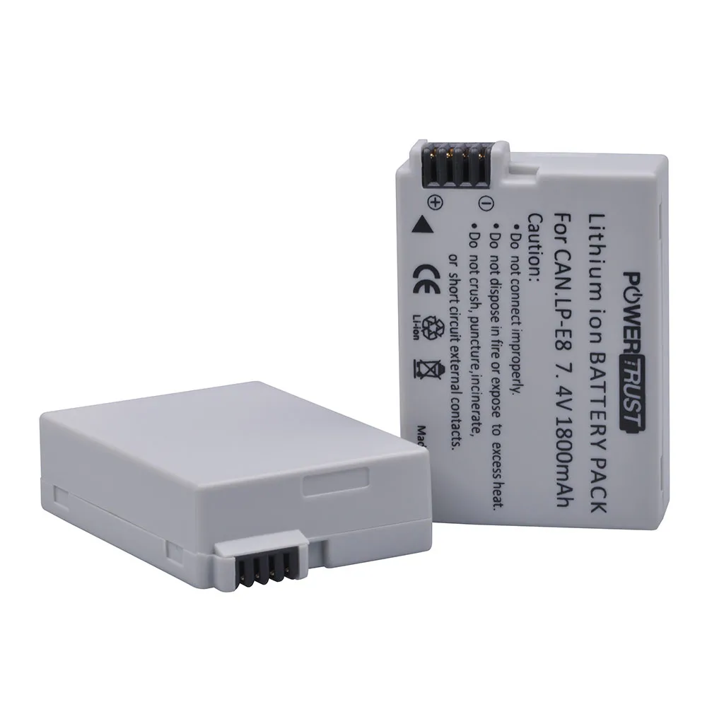 Аккумулятор PowerTrust для Фотоаппарата Canon EOS 550D 600D 650D 700D kiss X4 X5 X6i X7i Rebel T2i T3i T4i T5i|battery for