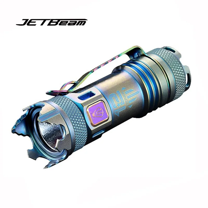 JETBeam II PRO titanium Meta Мини светодиодный фонарик 510 лм Cree XP-L HI тактические фонари для выживания