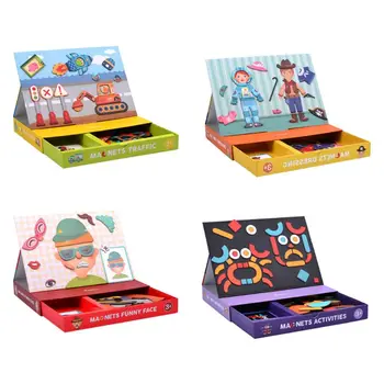 

Magnetic Puzzle Traffic Geometry Children's Play With Birthday Gifts C63C