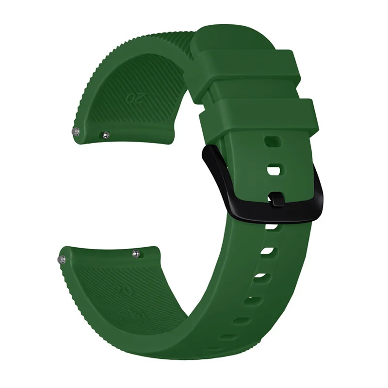 Bracelet Silicone 20mm Pour Garmin – Forerunner 245M/645, Vivoactive 3 – Noir
