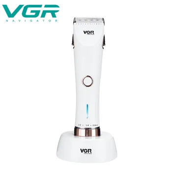 

VGR Comb Hair Clipper Men Carbon Steel Head Shaver Rechargeable Trimer Electric Beard Cutter Razor Hair Trimmer EU Plug