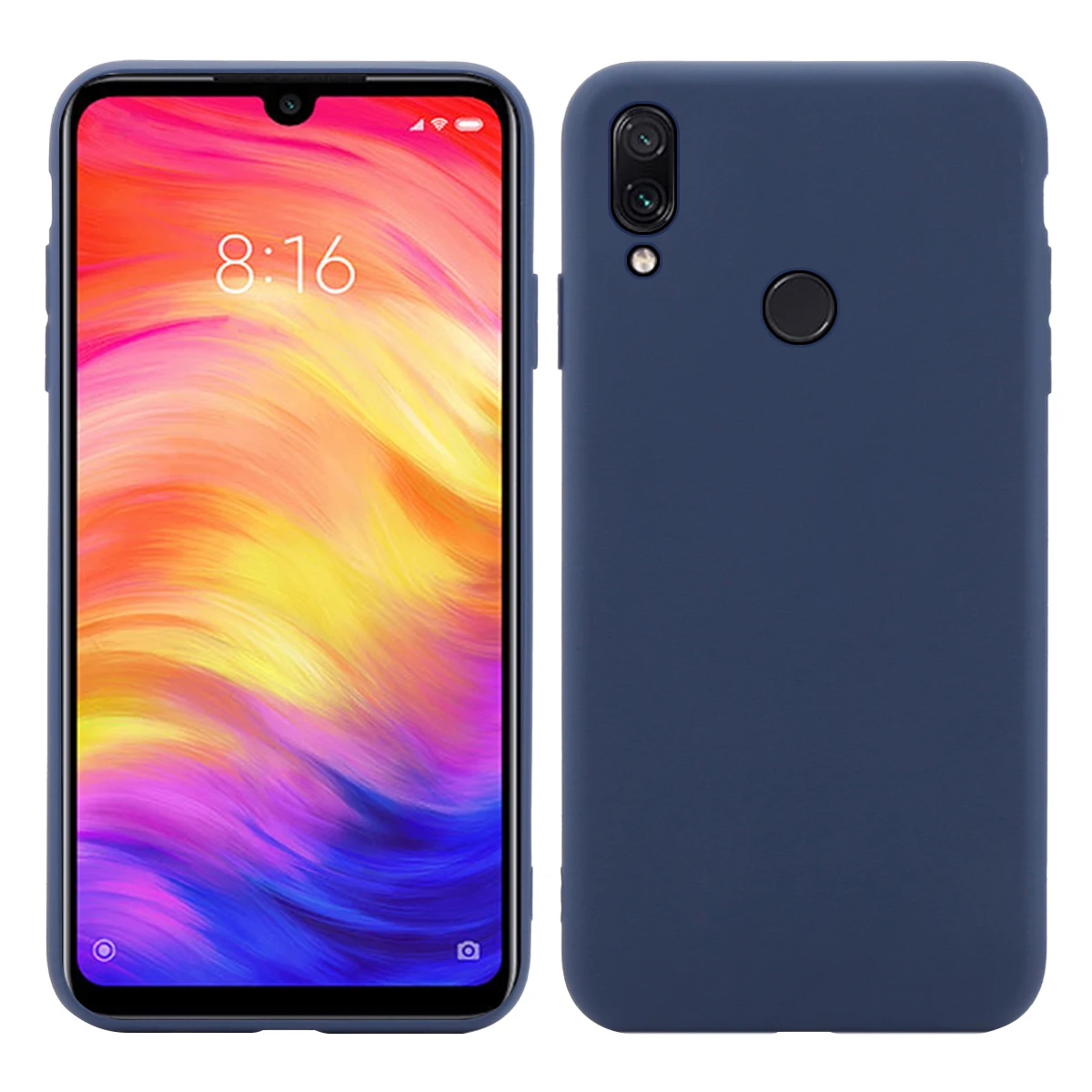 Чехол для Xiaomi Redmi Note 7 Pro силиконовый тонкий матовый мягкий чехол карамельных