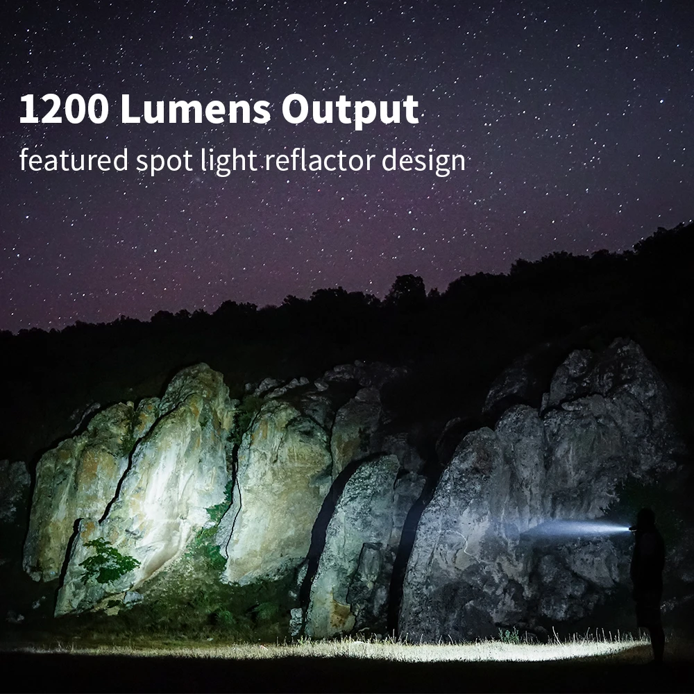 LED Flashlight USB Rechargeable Torch 