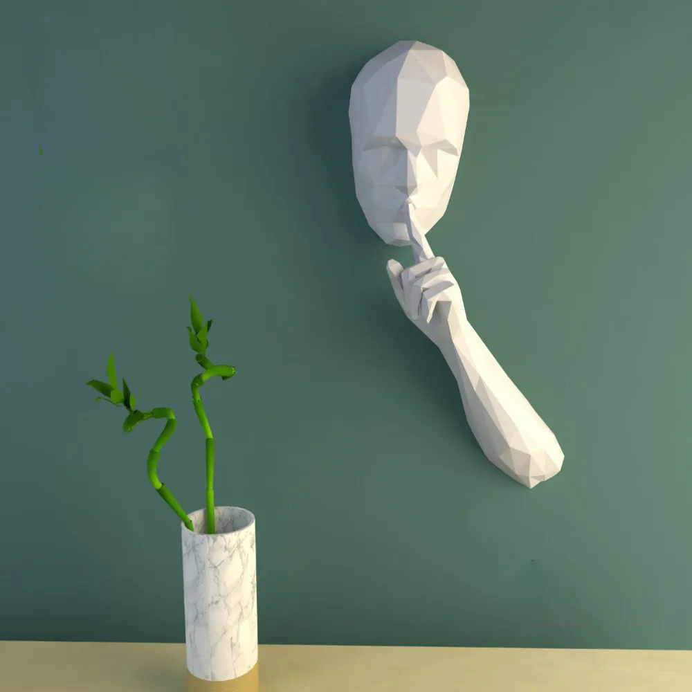 Pegatinas De tendencia creativa Diy, modelo 3d para decoración De pared, Manual, decoración colgante De pared, modelo De tarjeta De Moda