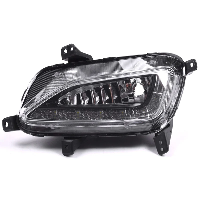 СВЕТОДИОДНЫЙ DRL дневные ходовые огни Противотуманные фары 12V автомобильные ходовые огни для hyundai Tucson