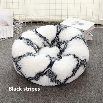 

Pet Bed Kennel Dog Round Cat Winter Warm Sleeping Bag Long Plush Dog Beds for Medium Dogs, Dog House Velvet Mats Sofa