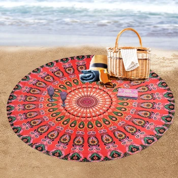 

Mandala Tapestry Round Mat Sandy Beach Throw Rug Blanket Camping Tent Travel Mattress Bohemian Sleeping Pad Tapestry boho decor